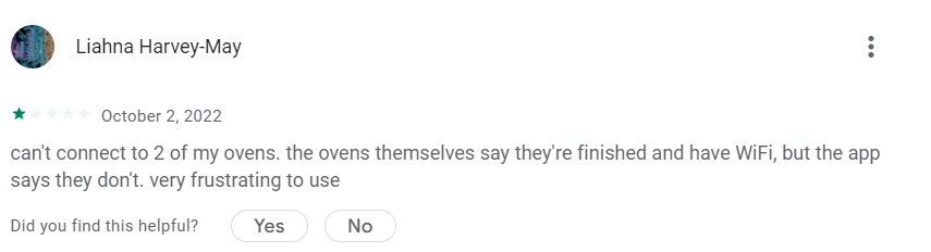 Play store review