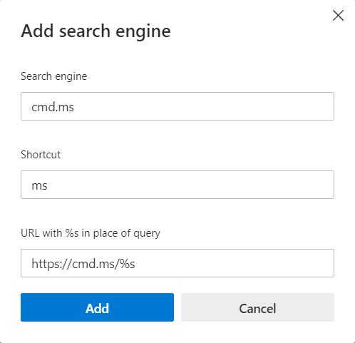 Add CMD.ms to edge